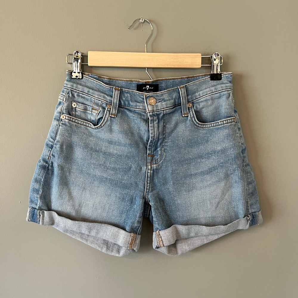 7 for All Mankind Mid Roll Shorts
